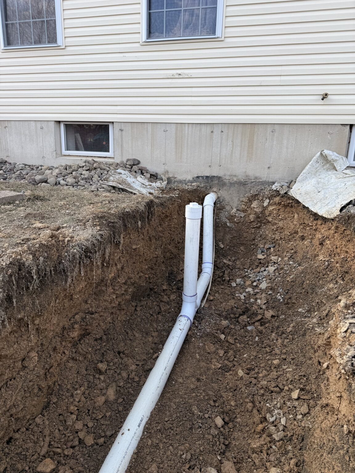Pvc sewer easton